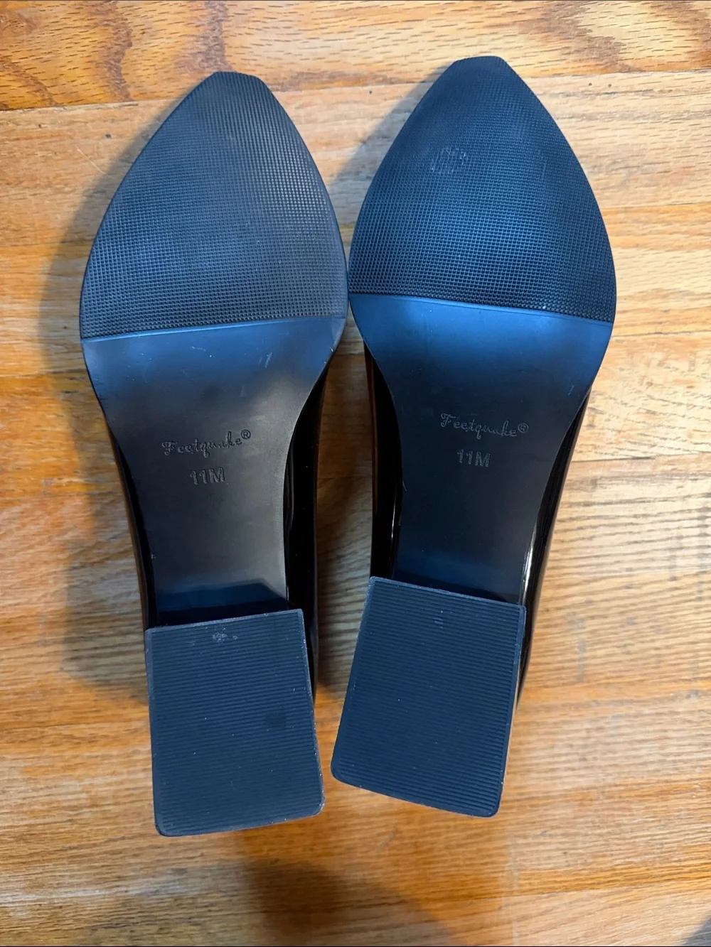 Black/Red Patent Pointed Toe Women's Flats NWOT-tried on.